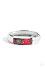 Load image into Gallery viewer, Record-Breaking Bling - Red Hinged Bracelet