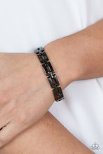 Load image into Gallery viewer, Closed Circuit Strategy - Black Gunmetal Hinged Bracelet