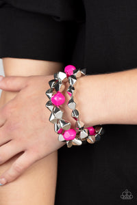 A Perfect TENACIOUS - Pink Stretchy Bracelets