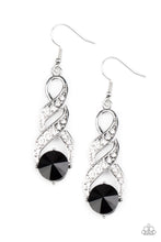 Load image into Gallery viewer, High-Ranking Royalty - Black Earrings