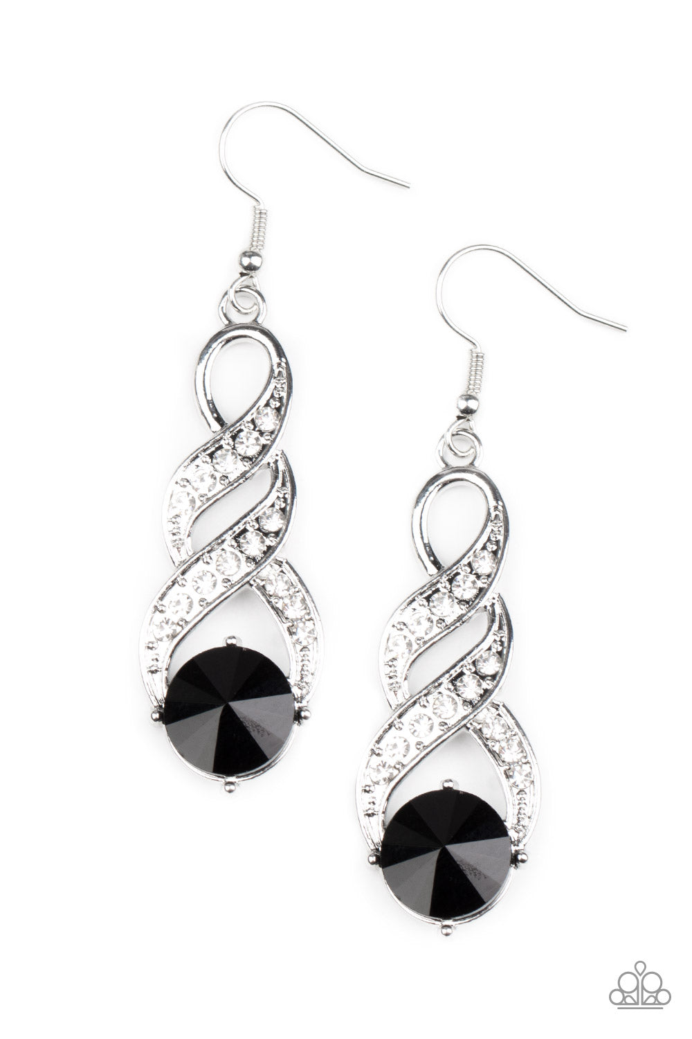 High-Ranking Royalty - Black Earrings