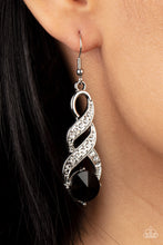 Load image into Gallery viewer, High-Ranking Royalty - Black Earrings