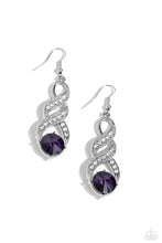 Load image into Gallery viewer, High-Ranking Royalty - Purple Earrings