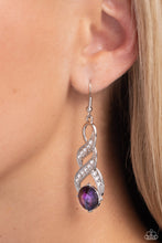 Load image into Gallery viewer, High-Ranking Royalty - Purple Earrings