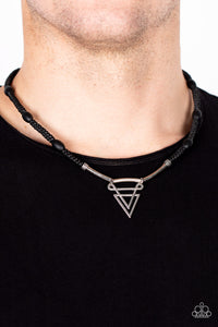 Arrowed Admiral - Black Necklace