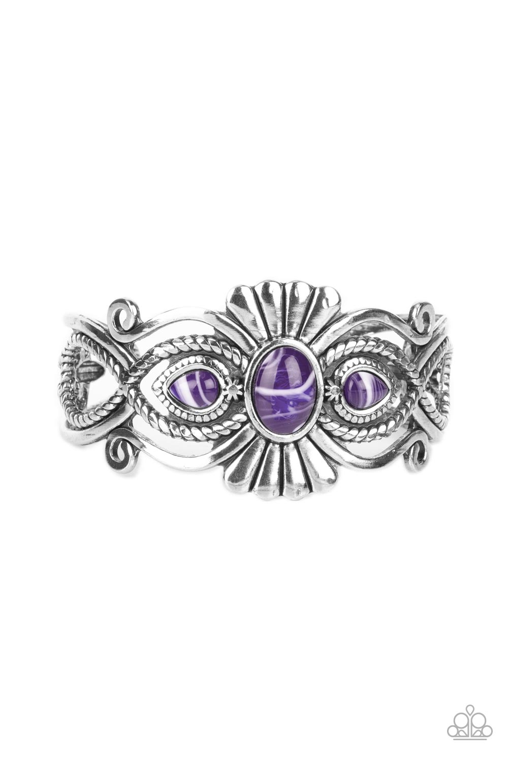 Rural Rumination - Purple Cuff Bracelet