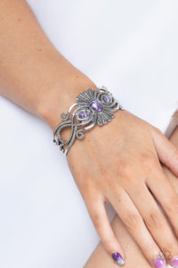 Rural Rumination - Purple Cuff Bracelet