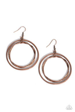 Rebel Rotation - Copper Earrings