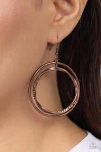 Rebel Rotation - Copper Earrings