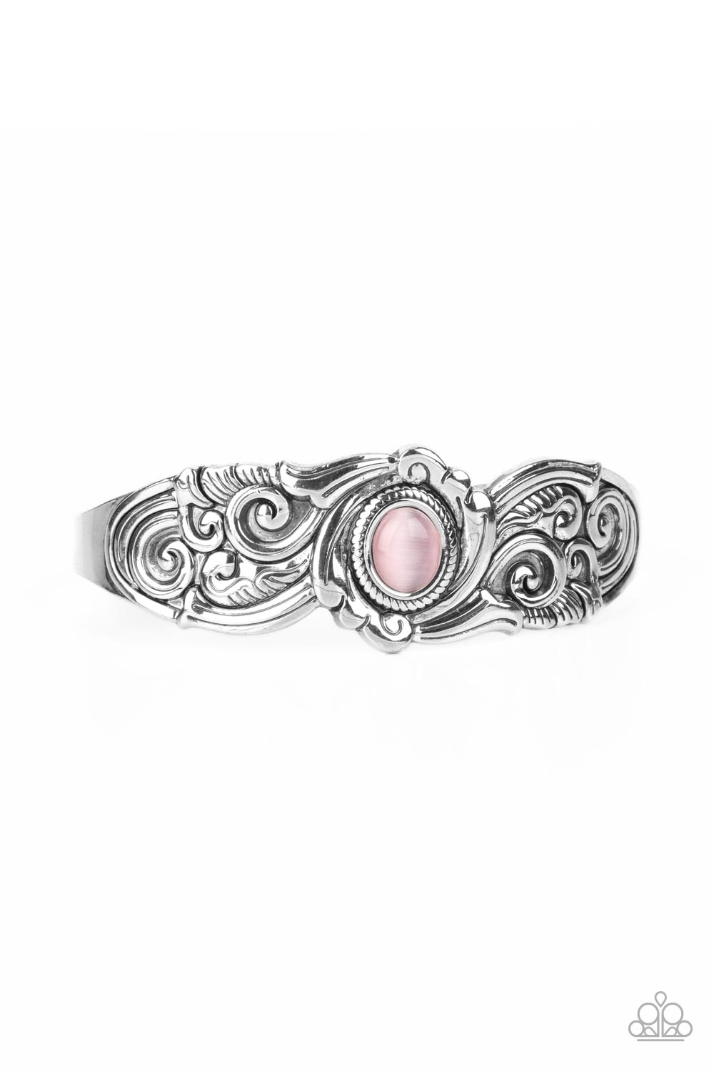 Glowing Enchantment - Pink Cuff Bracelet