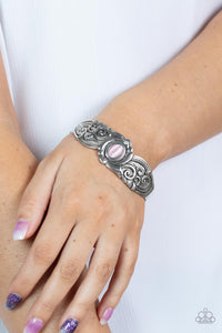 Glowing Enchantment - Pink Cuff Bracelet