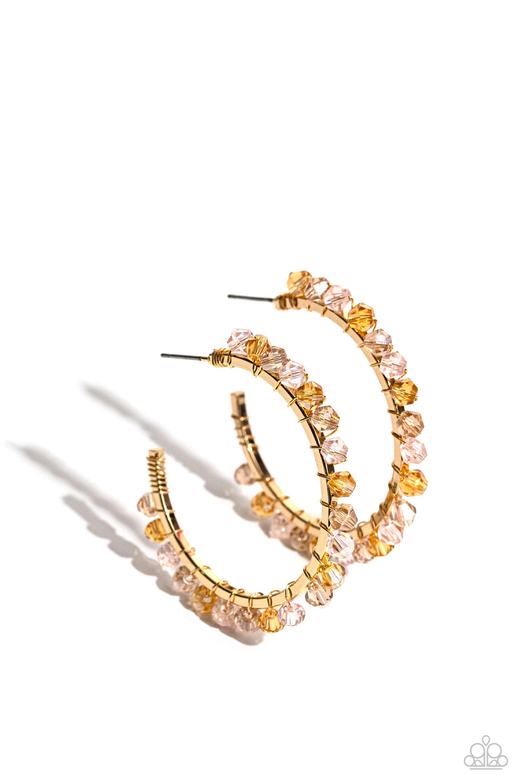 Halo Hustle - Pink Hoop Earrings