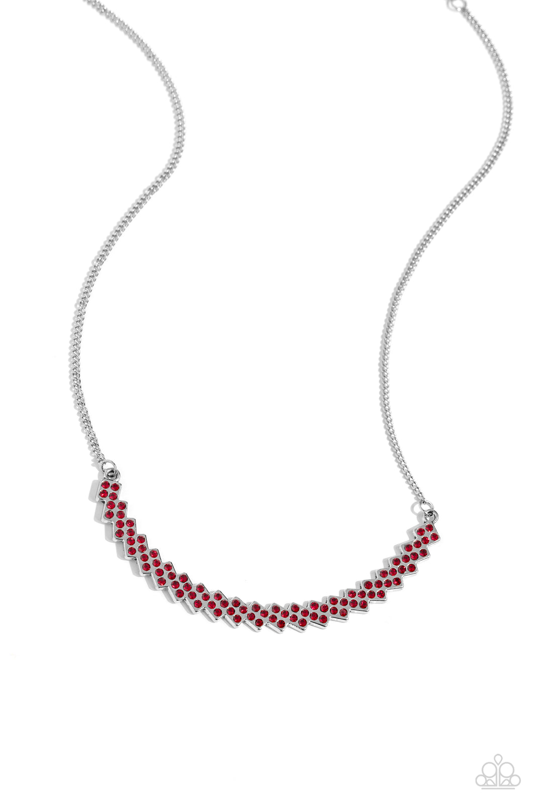 Dicey Demure - Red Necklace