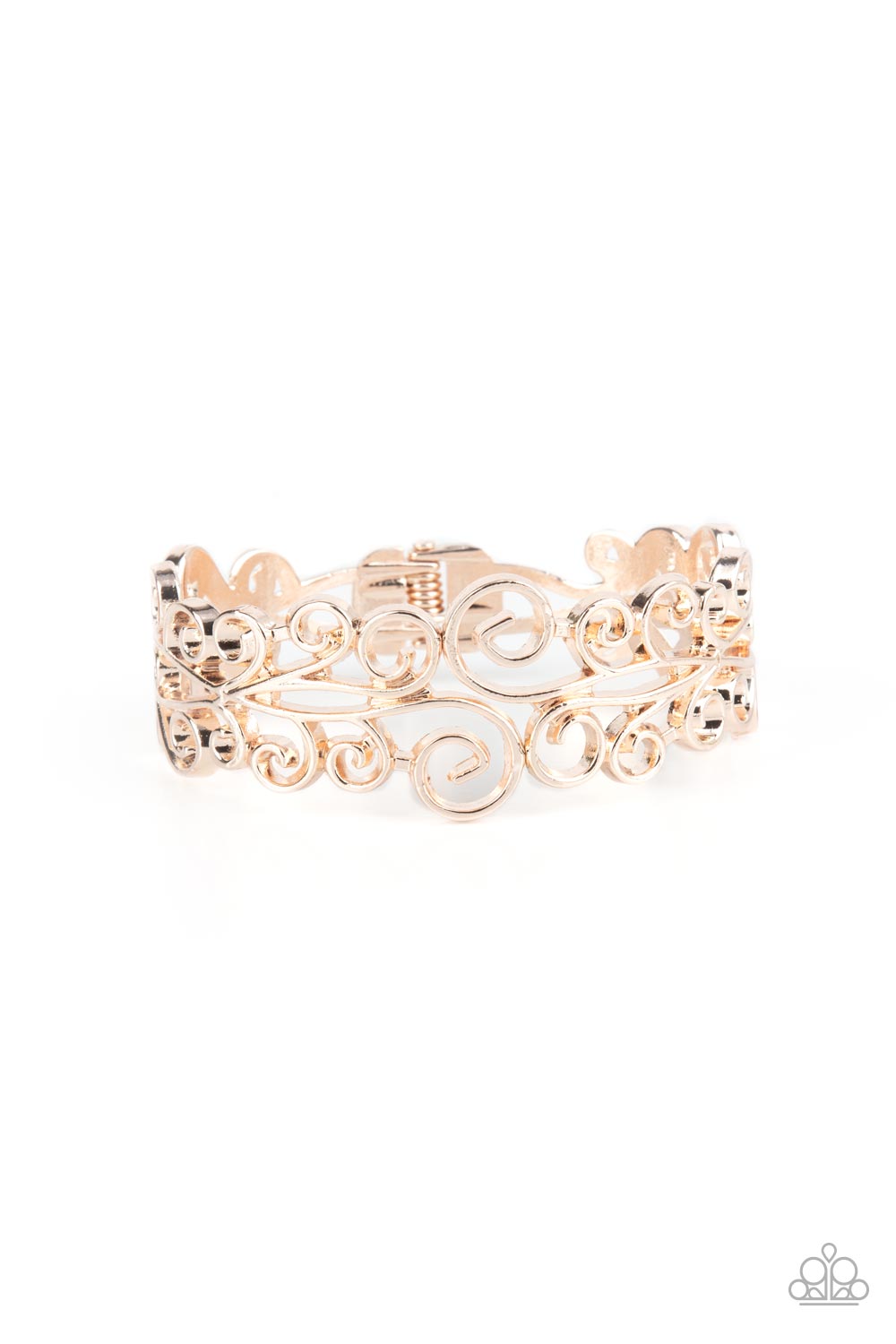 Dressed to FRILL - Rose Gold Hinged Bracelet