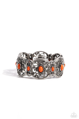 Ventura Vineyards - Orange Stretchy Bracelet