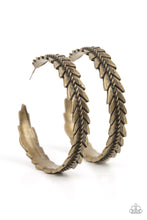 Load image into Gallery viewer, Flew The Nest - Brass Hoop Earrings