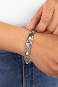 Cactus Canopy - Yellow Cuff Bracelet