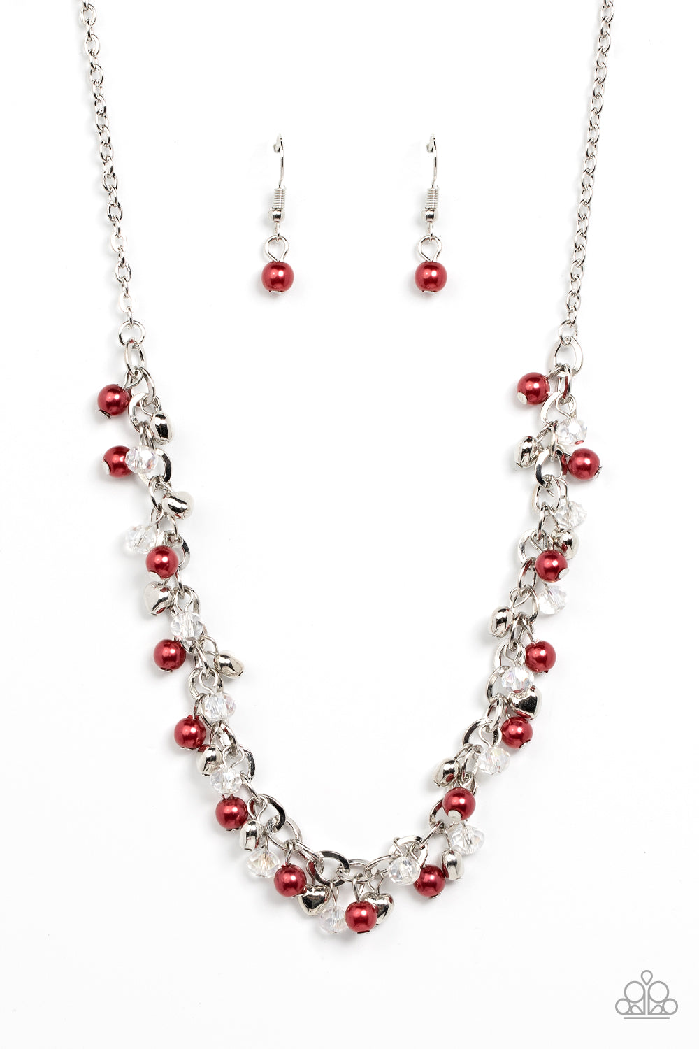 Soft-Hearted Shimmer - Red Necklace