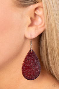 Stylishly Subtropical - Brown Earrings