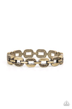 Load image into Gallery viewer, Powerhouse Plunder - Brass Hinged Bracelet