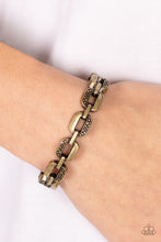 Load image into Gallery viewer, Powerhouse Plunder - Brass Hinged Bracelet