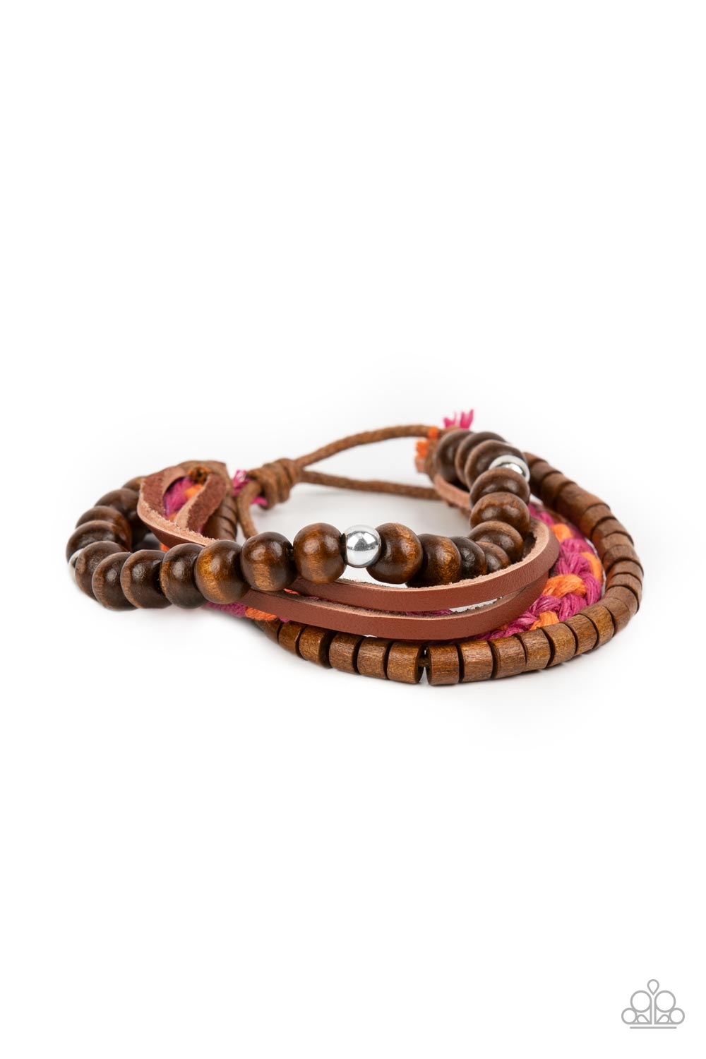 Timberland Trendsetter - Pink Sliding Knot Bracelet