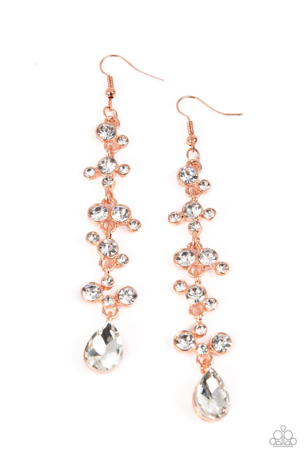 Wedding Day Dazzle - Copper Earrings