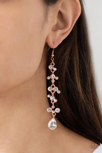 Wedding Day Dazzle - Copper Earrings