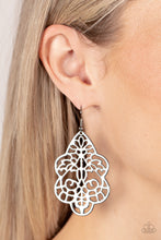 Load image into Gallery viewer, Festive Foliage - Silver Earrings