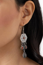 Load image into Gallery viewer, Dreamcatcher Delight - Orange Earrings