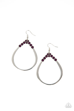 Festive Fervor - Purple Earrings