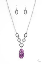 Load image into Gallery viewer, Mystical Mineral - Purple Necklace