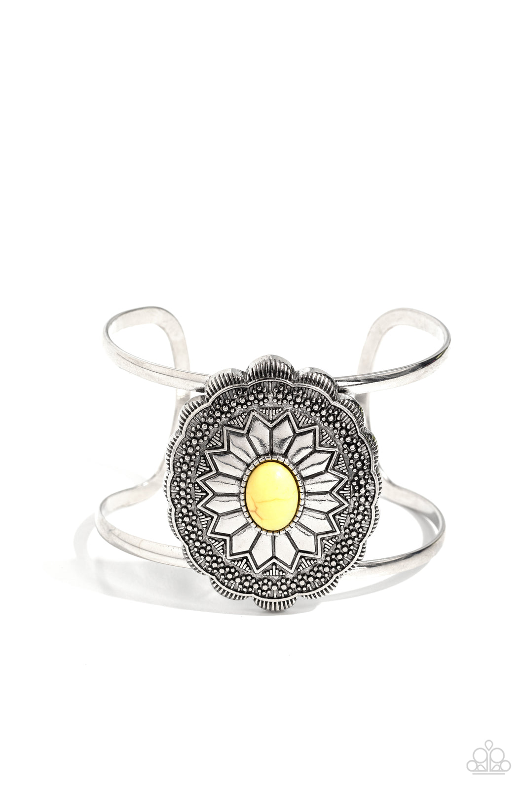 Mirage Magnificence - Yellow Cuff Bracelet