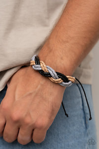 On Adventure Time - Black Sliding Knot Bracelet