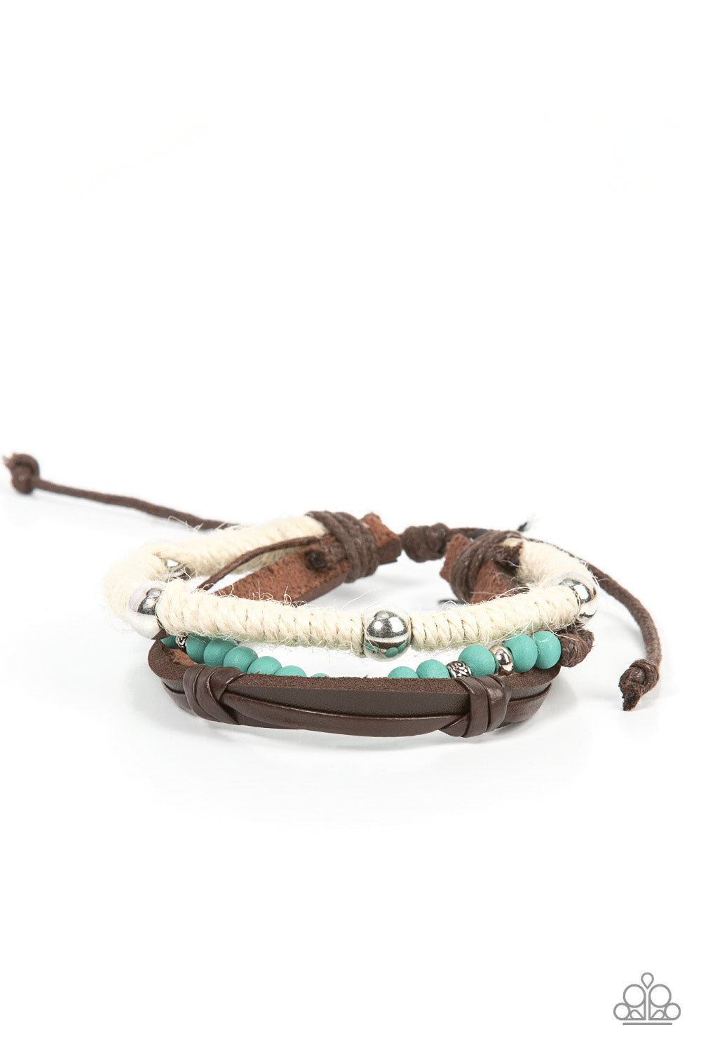 Timber Trail - Blue Sliding Knot Bracelet