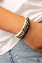 Load image into Gallery viewer, Timber Trail - Blue Sliding Knot Bracelet