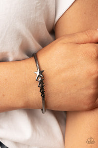 Astrological A-Lister - Black Gunmetal Bangle Bracelet