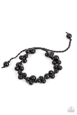 Vintage Versatility - Black Sliding Knot Bracelet