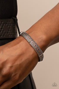 Risk-Taking Twinkle - Brown Stretchy Bracelet