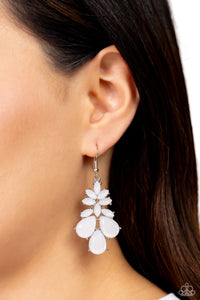 Fashionista Fiesta - White Earrings