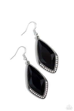 Deco Dazzle - Black Earrings