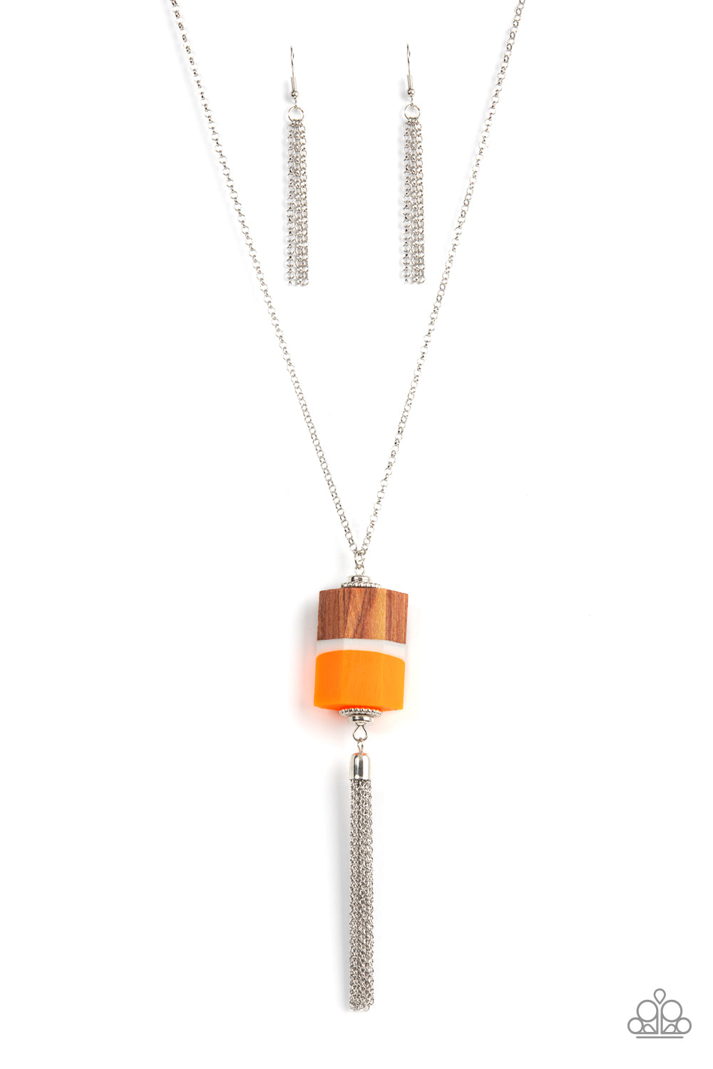 Reel It In - Orange Necklace