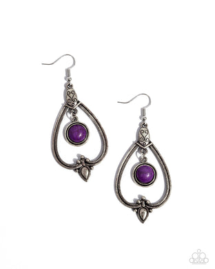 Rocky Mountain Royalty - Purple Earrings