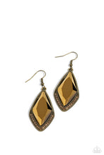 Load image into Gallery viewer, Deco Dazzle - Brass Earrings