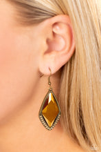 Load image into Gallery viewer, Deco Dazzle - Brass Earrings