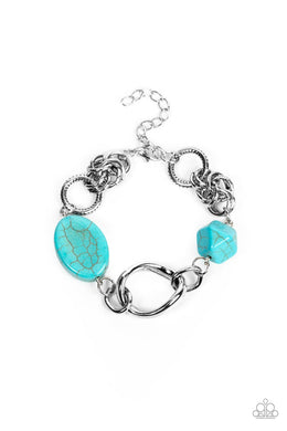 Hola, SONORA - Blue Adjustable Clasp Closure Bracelet