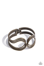 Load image into Gallery viewer, Shockwave Attitude - Brass Hinged Bracelet