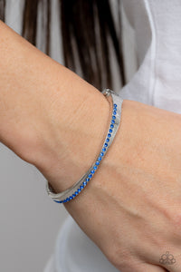 Palace Penthouse - Blue Hinged Bracelet