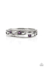 Load image into Gallery viewer, Bonus Bling - Purple Hinged Bracelet