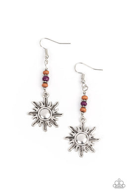 Sunshiny Days - Purple Earrings